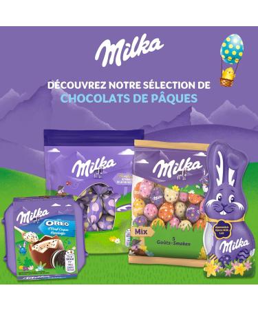 Milka - Small Easter Chocolate Eggs - Flavor: Hazelnut Milk Chocolate - Alpine Milk - 100% Sustainable Cocoa - 1 - Buy Online on GoSupps.com