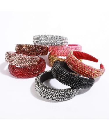 SP Sophia Collection Women's Sparkling Crystal Rhinestone Hair Headband in Black - Buy Online on GoSupps.com