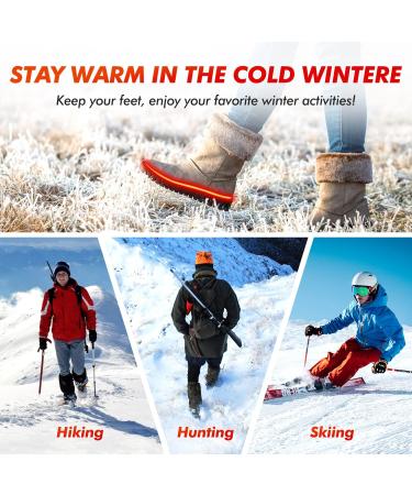 iHEAT Rechargeable Heated Insoles - Remote Control Thermal Foot Warmer for Women & Men - Wireless, Red - L-Women's 10-13, Men's 8-13 - Buy Online on GoSupps.com