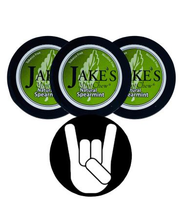 Jake's Mint Chew Spearmint 3 Cans with DC Crafts Nation Skin Can Cover - Metal