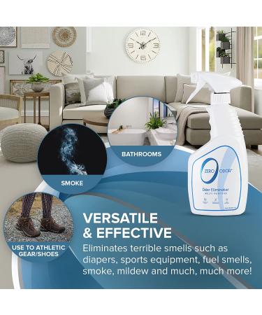 Zero Odor 16oz Multi-Purpose Household Odor Eliminator Trigger Spray - Buy Online on GoSupps.com