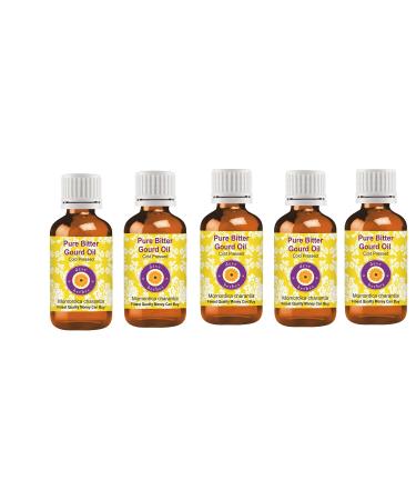 d ve herbes Pure Bitter Gourd Oil (Momordica charantia) Cold Pressed (Pack of Five) 100ml X 5 (16.9 oz) 3.38 Fl Oz (Pack of 5)