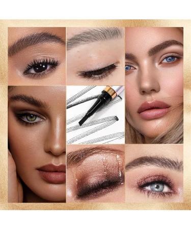 Magic Eyebrow Pencil with a Micro-Fork Tip Applicator 3D Waterproof Microblading Eyebrow Pencil Contouring Pen Eyebrow Brush Creates Natural Looking Brows Effortlessly(Color:Dark Brown) - Buy Online on GoSupps.com