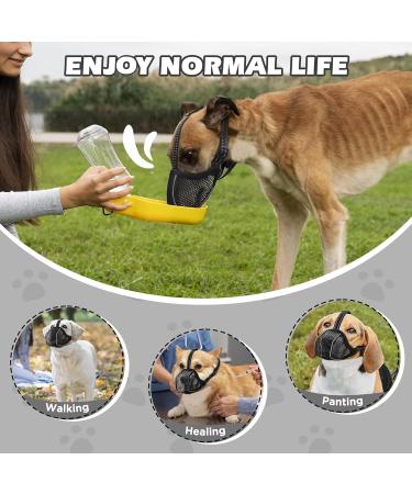 Breathable Muzzle for Large Dogs | Adjustable Reflective Dog Basket | Prevent Biting & Chewing - Buy Online on GoSupps.com