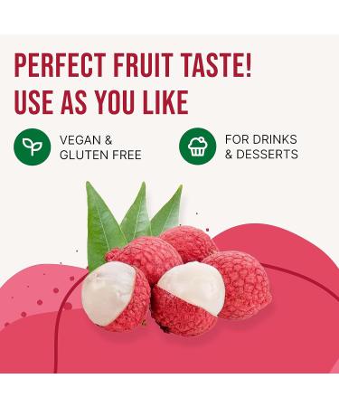 The Inspire Food Co. Lychee Fruit Syrup for Bubble Tea - 300ml | Vegan Gluten-Free Boba Tea Mix for Smoothies & Slushes - Buy Online on GoSupps.com