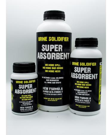 ULTRABSORB Super Absorbent Powder - Multi-Purpose Spill Solidifier & Odor Remover for Urine Vomit Portable Toilets - 28 Oz - Buy Online on GoSupps.com