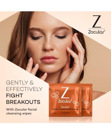 ZocuZap Facial Wipes - Moisturizing Acne Wipes for All Skin Types - 15 Ct Natural Breakout Solution for Sensitive & Oily Skin - Buy Online on GoSupps.com