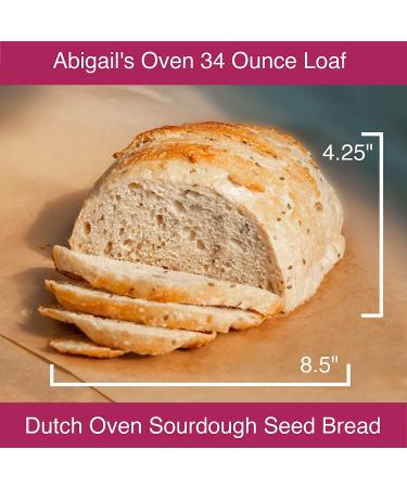 Fresh Sourdough Bread  San Francisco Bakery Style Dutch Oven Country Seed Loaf  Hand-made  Natural  1 Sliced Artisan Round 34 oz - Buy Online on GoSupps.com