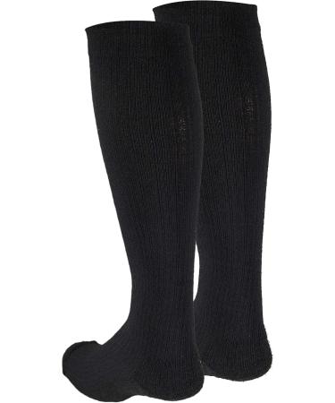 Truform Compression Socks for Women - 10-20 mmHg Knee High Over Calf - X-Large (3 Pack) - Black - Buy Online on GoSupps.com
