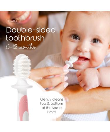 Cherish Baby Care Baby Toothbrush 0-2 Years - Safety-Tested & BPA-Free 3-Pack (Finger Toothbrush Baby Silicone Toothbrush Baby and Toddler Toothbrush) - Baby's First Toothbrush Kit (Pink) Pink Babies - Buy Online on GoSupps.com