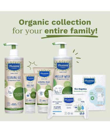 Mustela Organic Micellar Cleansing Water & Reusable Cotton Eco-Wipes Bundle - Buy Online on GoSupps.com