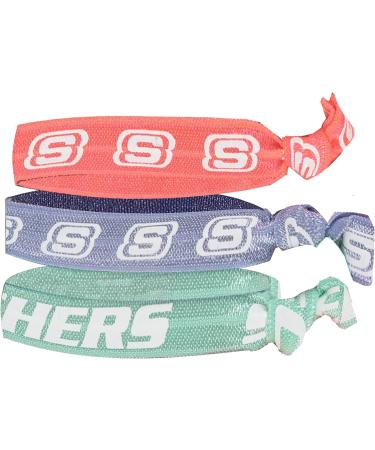 Skechers Girls' 6 Pack Low Cut Socks + 3 Pack Hair Ties 7-8.5 Multi - Set of 9 Accessories for Girls - Buy Online on GoSupps.com