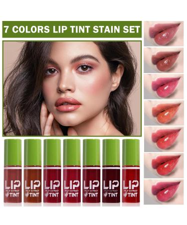 Buy 7 Colors Lip Gloss Set - Hydrating Tinted Plumping Lip Oil - Long Lasting & Non-Sticky - Perfect Makeup Gift for All - Buy Online on GoSupps.com
