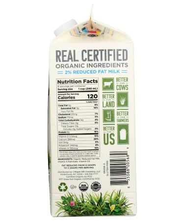 Maple Hill Creamery 100% Grass Fed Organic 2% Milk - 64 Fl Oz - Buy Online on GoSupps.com