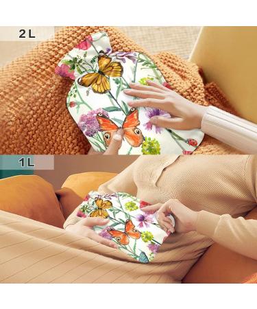 Buy Flower & Butterfly Hot Water Bottles - 2L Pain Relief & Hand Warmers | International Shipping - Buy Online on GoSupps.com