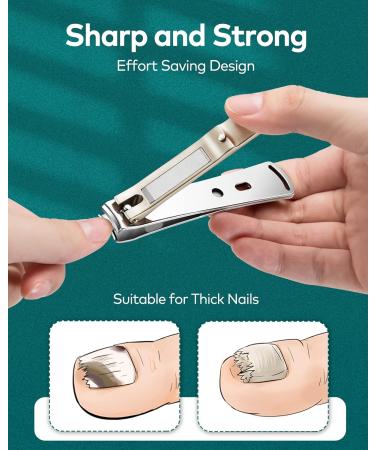 Manicure Pedicure Set Nail Clippers Set Medical Grade Stainless Steel Grooming Kit with Travel Case Gift Box (4 Pieces) Mr-6103 - Buy Online on GoSupps.com