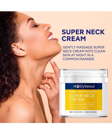 Super Neck Firming Cream for Neck & Chest - Tighten, Smooth & Hydrate with Complex Peptides, Niacinamide & Hyaluronic Acid - Korean Skin Care - Buy Online on GoSupps.com