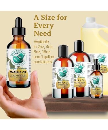 Bella Terra Oils - Marula Oil 8 oz - Cold-Pressed Rich in Amino Acids & Antioxidants the Epitome of Luxury Face Oil Boost Your Glow 8 Fl Oz (Pack of 1) - Buy Online on GoSupps.com