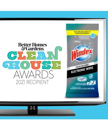 Windex Electronics Screen Wipes - 25 Count, Pack of 3 (75 Total) | For Computers, Phones, Televisions & More - Buy Online on GoSupps.com