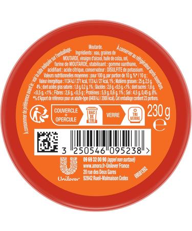 Amora Mustard Medium Strong Table Glass 230g Pack of 6 - Buy Online on GoSupps.com