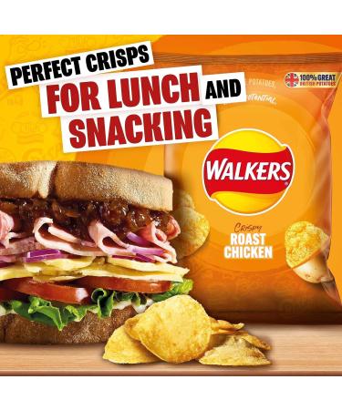 Walkers Roast Chicken Crisps 32x32.5g (Wholesale Box) - Buy Online on GoSupps.com
