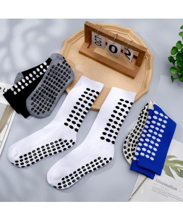Buy Utensilsto 3 Pairs Grip Sports Socks for Men | Anti-Slide Football & Basketball Socks | Slipproof Soccer Socks (Size 39-46) - International Shipping Available - Buy Online on GoSupps.com