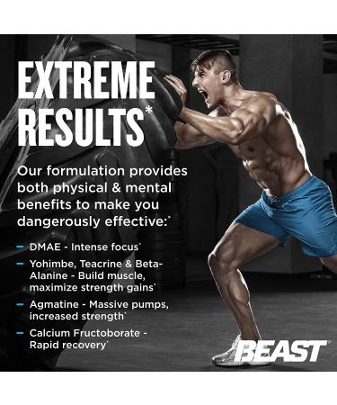 Beast Sports Nutrition Beast Mode Black 8.47 oz Pre-Workout - Maximize Muscle Gains, Focus, Endurance & Pumps - 30 Servings - Buy Online on GoSupps.com