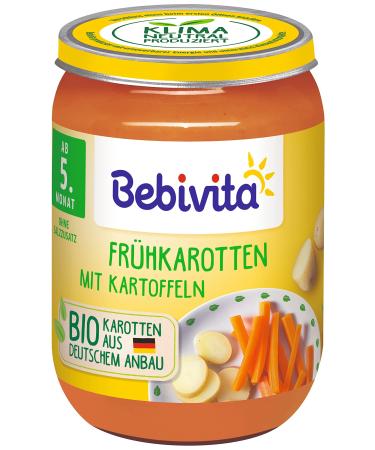 Bebivita Vegetable Early Carrots with Potatoes Pack of 6 (6 x 190g) - Buy Online on GoSupps.com