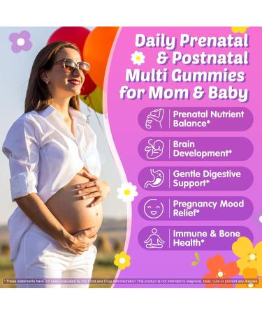 Prenatal Vitamins for Women with Methylfolate, Vegan Omega-3 DHA, Organic Food Blend, Probiotics, Iron, Vitamin D3 B6 B12, Choline, Sugar Free Multivitamin for Women During & Post Pregnancy, 120 Cts 60 Count (Pack of 2) - Buy Online on GoSupps.com