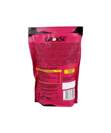 Groksi Cheese Onion 50g | Gluten-Free Crispy Cheese Snack from Italy | Hard Cheese Crackers | Protein Snack (12-Pack) - Buy Online on GoSupps.com