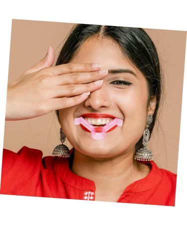 MERRYHAPY Lip Muscle Trainer Exerciser Muscle Lips Trainer Lift Mouth Muscle Tightener Smile Corrector Muscle Tightening Face Oral Exerciser Lips Lift Tool 9.30X7.70X1.50CM Pink - Buy Online on GoSupps.com