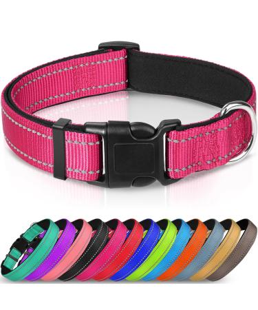 Joytale Dog Collar Reflective Puppy Dog Collar XS Hotpink XS (Pack of 1) Pink - Buy Online on GoSupps.com