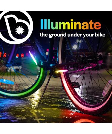 Brightz GoBrightz LED Bike Frame Light | Color Morphing Safety Light for Night Riding - 4 Flashing Modes - Fun Bike Accessories for Kids & Adults - Buy Online on GoSupps.com