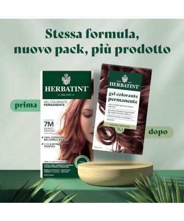  Herbatint Herbatint Permanent Hair Colour Gel 7M Mahogany Blonde - 170ml | Ammonia-Free 100% White Hair Coverage | for Sensitive Skin with 8 Organic Natural Extracts - Buy Online on GoSupps.com