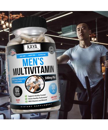 Kaya Naturals Multivitamin for Men - Men's Prostate Multivitamin - Multi Mineral Daily Supplement - Pills for Men - Supports Healthy Prostate - Vitaminas para Hombres - 60 Veggie Capsules 60 Count (Pack of 1) - Buy Online on GoSupps.com