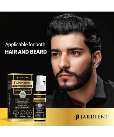 Minoxidil for Women & Men - 5% Beard Growth Spray with Biotin | Extra Strength Hair Regrowth - 2 Fl Oz - Buy Online on GoSupps.com