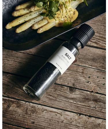 Nicolas Vahe Black Sea Salt 320g - Premium Gourmet Black Salt for Cooking & Seasoning - International Shipping Available - Buy Online on GoSupps.com