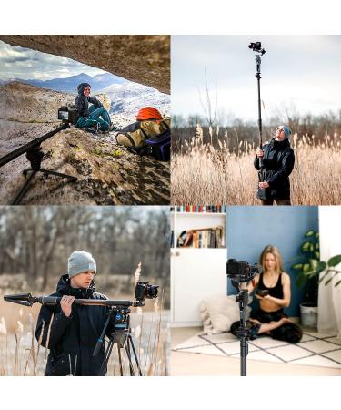 MOZA Slypod Pro: Motorized Carbon Fiber Monopod Camera Slider | 13Lb Payload | 520mm Extendable | 5.5H Running Time | Pan & Tilt Head & Tripod - Buy Online on GoSupps.com