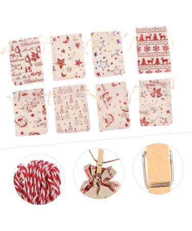 STOBAZA Chrismas 1 Set Christmas Bag The Calendars Santa Sack Wrapping Bag Christmas Tree Cotton Sack - Buy Online on GoSupps.com