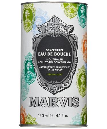 Marvis Strong Mint Mouthwash Concentrate 4.1 Fl Oz - Freshen Breath and Enhance Oral Health - Buy Online on GoSupps.com
