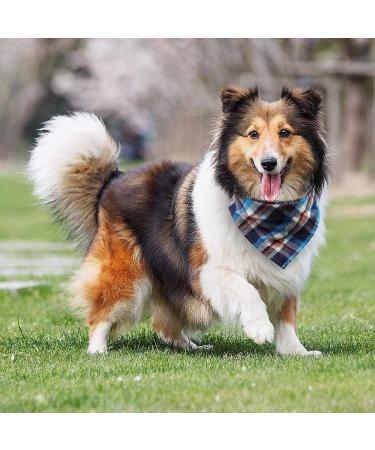 Dog Bandana VIPITH 8 Pack Plaid Bibs Scarf Washable Reversible Adjustable Triangle Dog Scarf Bow Ties for Pets and Cats (Random Color) Christmas - Buy Online on GoSupps.com