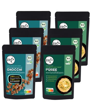 Lower Carb potato products combi sets |strongly carbohydrate reduced |reduced calorie |Protein and fiber-richOrganic (3x gnocchi + 3x puree)