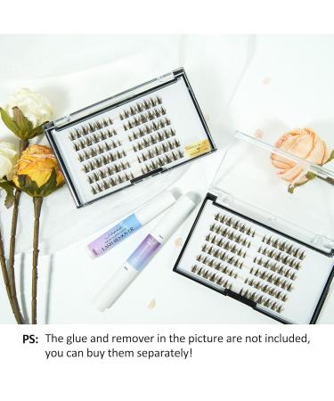 Buy Lankiz Brown Individual Manga Cluster Eyelashes | DIY Natural Eyelash Extensions | Fake Lashes in Manga-Style-04 - Buy Online on GoSupps.com