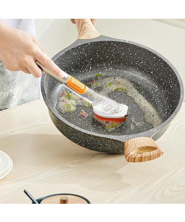 Kitchen Dish Scrub Brush | Dish Scrub Brush - Long-Lasting Sturdy Ergonomic Kitchen Brush Effective Household Cleaning Tools - Buy Online on GoSupps.com