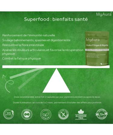 Huile d'origan et nigelle Huile d'origan Huile de nigelle 300 capsules Disponibilit en phramacie haute concentration Renforcement immunitaire Soutien digestif Marque fran aise - Buy Online on GoSupps.com
