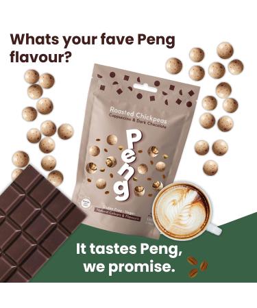 Buy 6 x 110g PENG Finer Chocolate & Cappuccino Chickpeas | Protein-Rich Vegan Snack | Re-Lockable Packaging - Buy Online on GoSupps.com