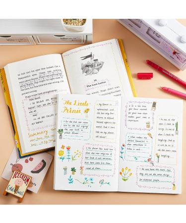 AOROKI 12 Colored Curve Highlighter Pen Set - Dual Tip Markers for Journaling & Drawing - 10 Shapes - Office & School Supplies for Kids & Adults - Buy Online on GoSupps.com