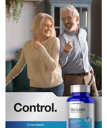 Go Less Bladder Control Pills | 90 Capsules | Maximum Strength for Women and Men | Non-GMO & Gluten Free - Buy Online on GoSupps.com