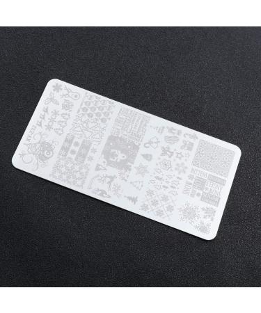 Lurrose 7-Piece Nail Stamping Set | Holiday Nail Art for Christmas & Halloween | DIY Stencils & Stainless Steel Plates - Buy Online on GoSupps.com