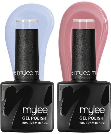 Mylee Gel Nail Polish Duo Colour Set 2x10ml Midsummer's Day UV/LED Soak-Off Nail Art Manicure Pedicure for Professional Salon & Home Use - Long Lasting & Easy to Apply - Buy Online on GoSupps.com